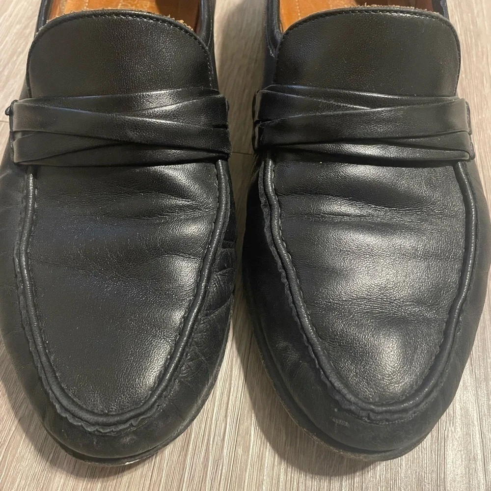 Allen Edmond Men’s Bergamo Loafers Size 9.5 Black Leather Classic Preppy Formal
